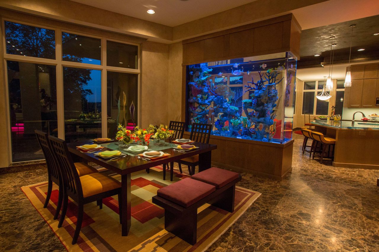 View of 31 Creative Aquarium Ideas to Freshen Up Your Home Interior – Crafty Daily